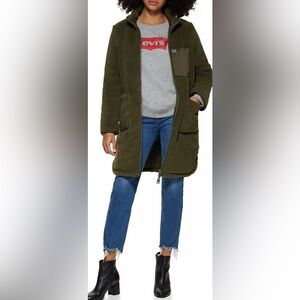 Levi's Reversible Women's Olive Green Coat